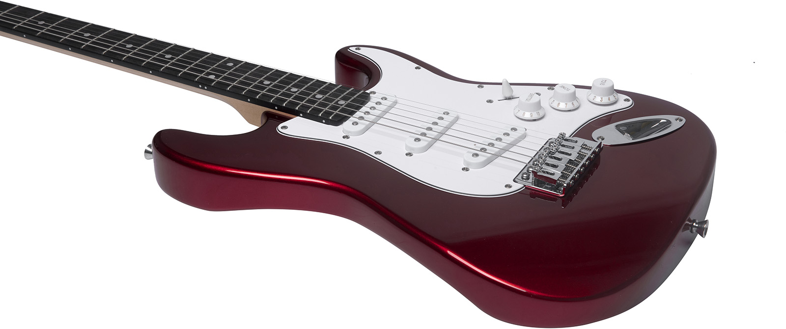 GUITARE EKO 3/4 ST100 CHROME RED – Image 3